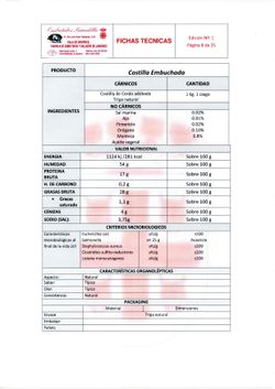 Costilla embuchada ibérica (600 - 700 gr)