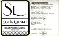 Cuña Oveja Añejo (480 - 550 gr)