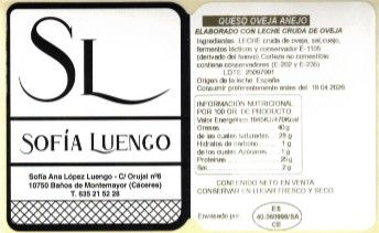 Cuña Oveja Añejo (480 - 550 gr)