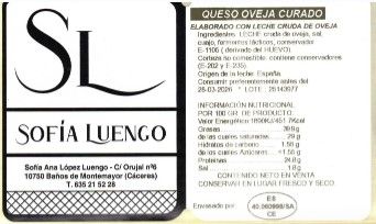 Cuña Queso de Oveja Curado