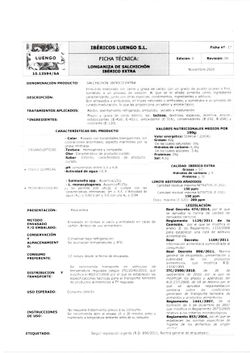 Longaniza salchichón ibérica extra