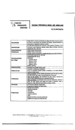 Miel de encina en garrafa de plástico 1 Kg