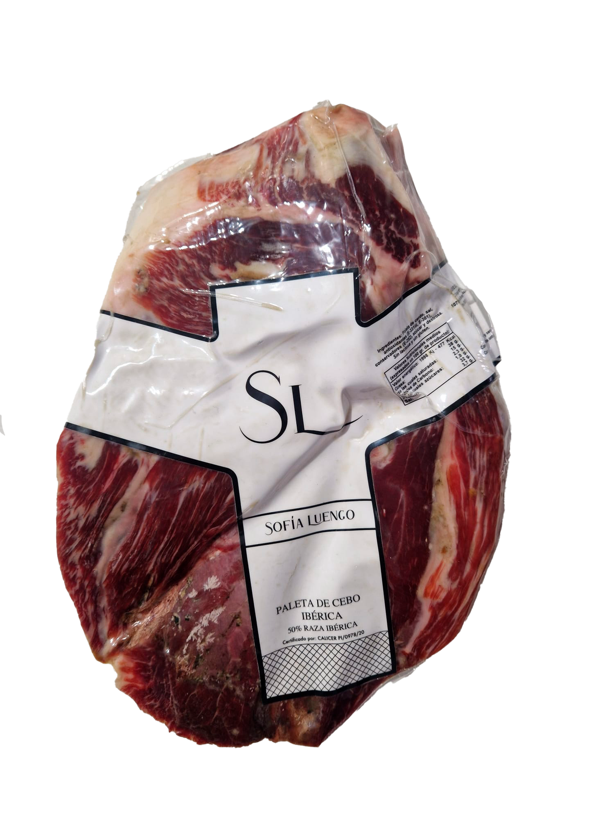 Paleta deshuesada de cebo 50% Raza Ibérica (2,5 - 3 kg)