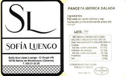 Panceta Ibérica salada (280 - 380 gr)